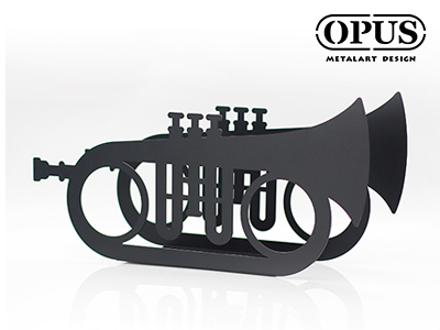 OPUS東齊金工 歐式鐵藝-小號酒架 父親節禮物樂器造型酒架酒托裝飾品