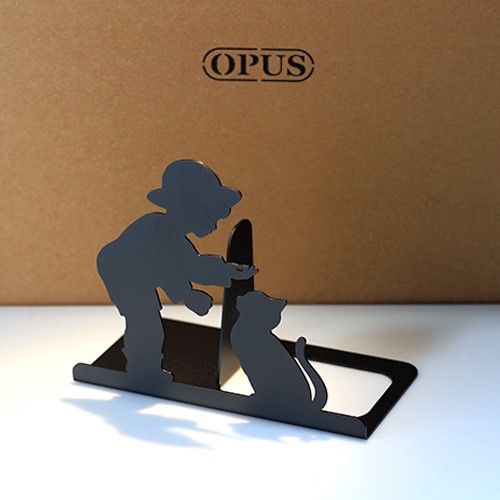 OPUS 歐式鐵藝書擋 童伴書架 金屬立書夾 書本收納架 桌上型 文件架 NE-Bo16