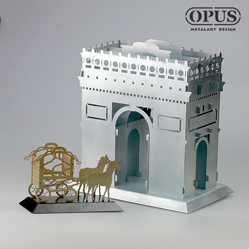 OPUS 東齊金工 馬車拼圖 金屬工藝 3D金屬拼圖 客製化商品 禮品紀念品 金屬切割