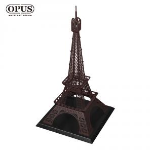 OPUS 東齊金工 巴黎鐵塔擺飾, 咖啡棕 客製模型案例 歐洲學校 仿真精品鐵藝